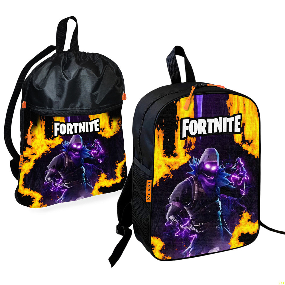 Шкільний рюкзак дитячий Fortnite + Сумка для взуття спортивної форми рюкзак-мішок хлопчикові (01859) Київ - фото 1