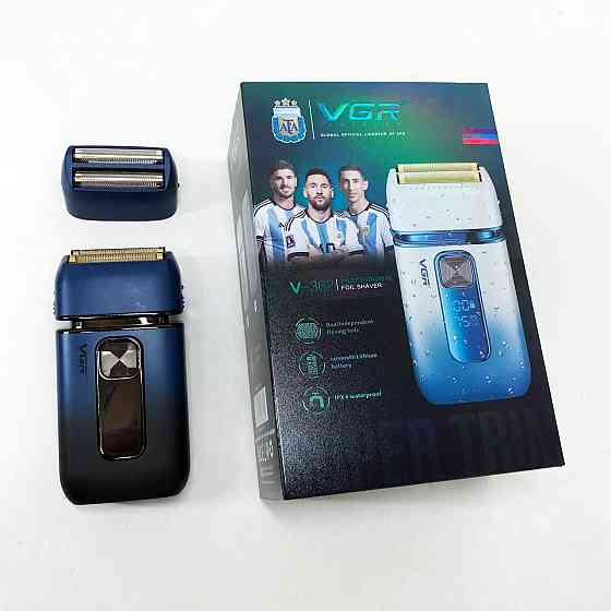 Мужская бритва на батарейках VGR, Мужская водонепроницаемая аккумуляторная бритва BP-32 Львов