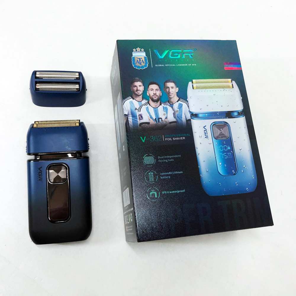 Мужская бритва на батарейках VGR, Мужская водонепроницаемая аккумуляторная бритва BP-32 Львов - изображение 5