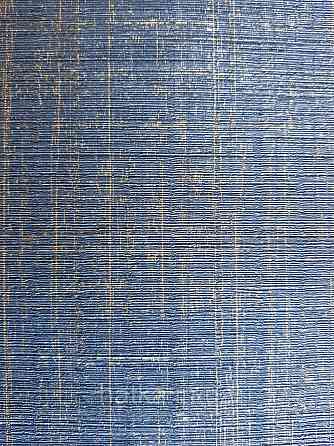 Шпалери флізелінові еко Casadeco Five o'clock 0.53х10 однотонні темно сині прожилки золотом під тканина гобелен Київ