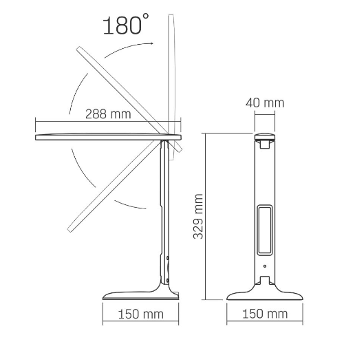 Лампа настільна LED 7W 3000-5500K 220V VL-TF05W Videx Житомир - изображение 4