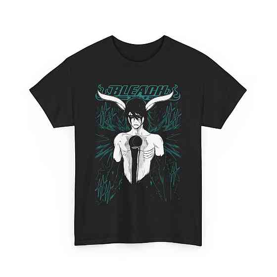 Футболка для хлопчика з аніме принтом Бліч оверсайз (зріст від 165 до 180) Чорний AnimeJ0309m Дніпро