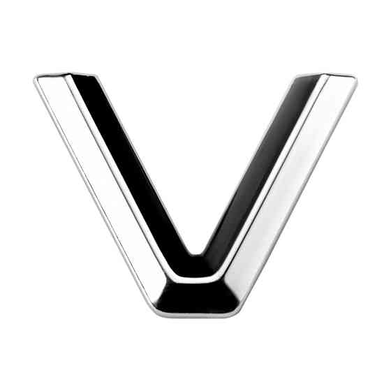 Наклейка 3 см (грань) Буква V Київ