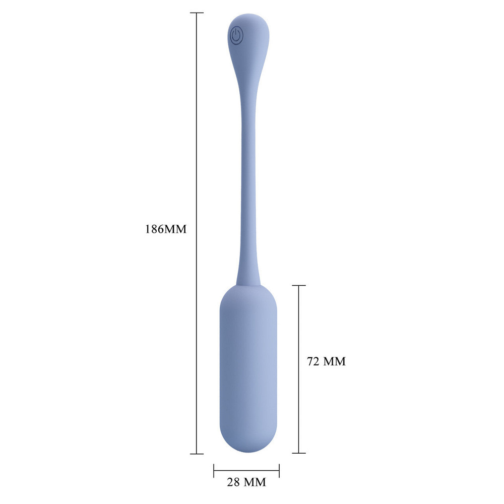 Віброяйце вагінальне Pretty Love Lechies Dream з пультом, блакитне, 18.6 х 2.8 см Sex Aura Київ - фото 9