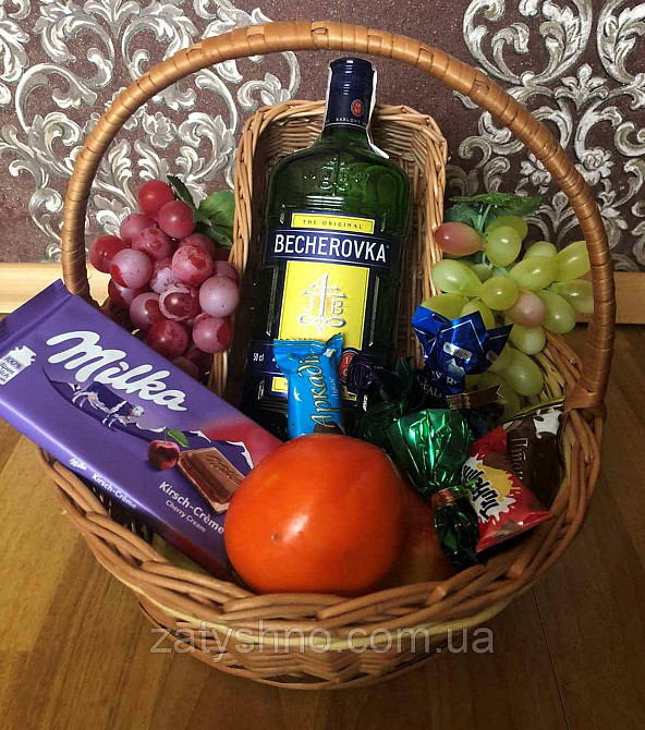 Кошик плетений з лози для подарунків співробітникам Київ - фото 8