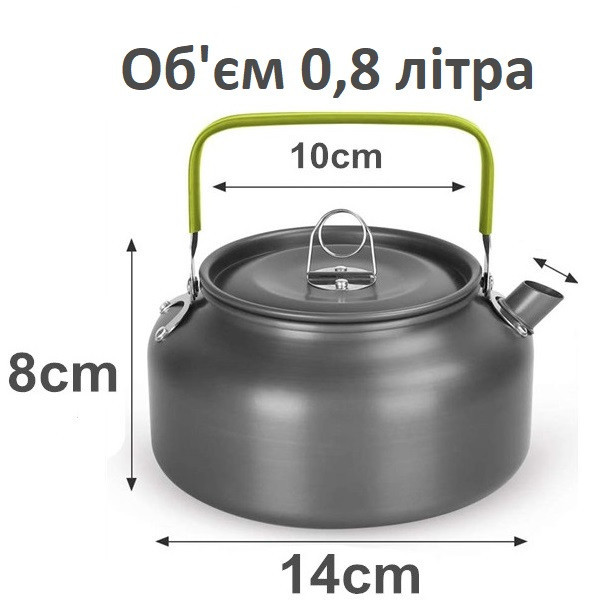 Набір туристичного посуду казанок, сковорідка, чайник Ranger Prius Lux (RA9947) Київ - фото 10