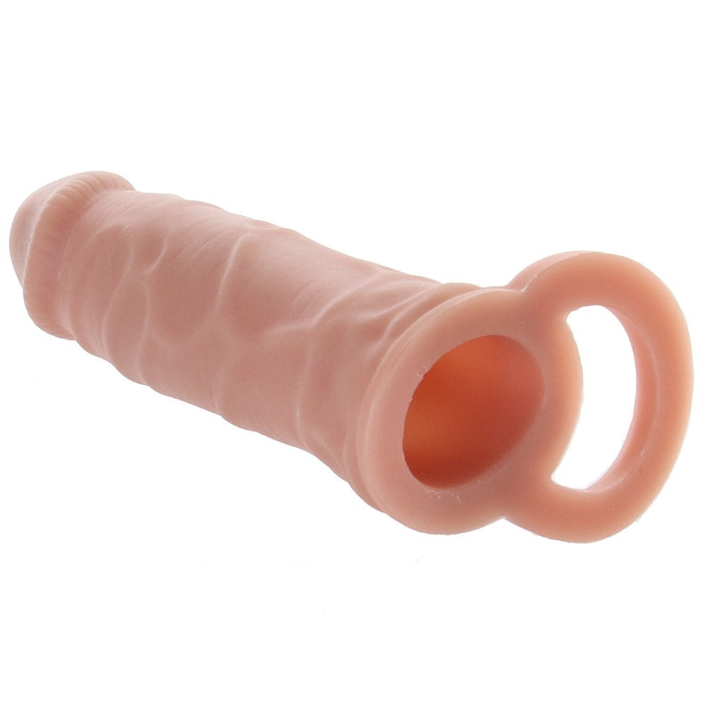 Насадка реалистичная Size-Up удлиняющая пенис, бежевая Sex Aura Киев - изображение 6