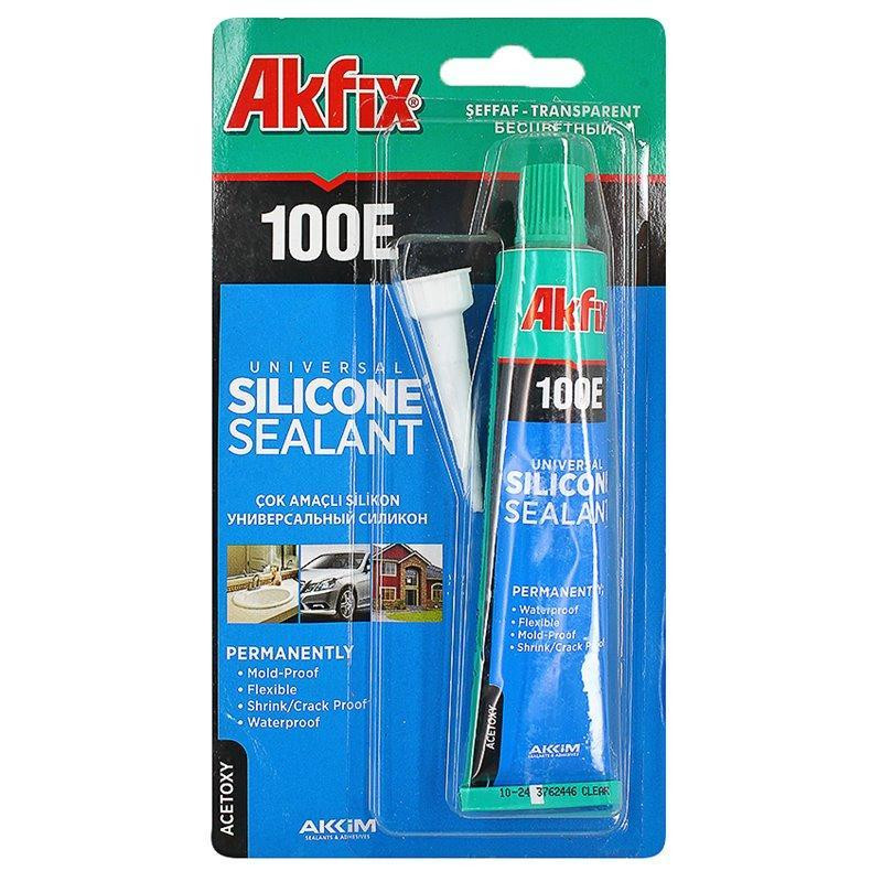 Герметик силіконовий універсальний прозорий, 50мл Akfix Харків - фото 1