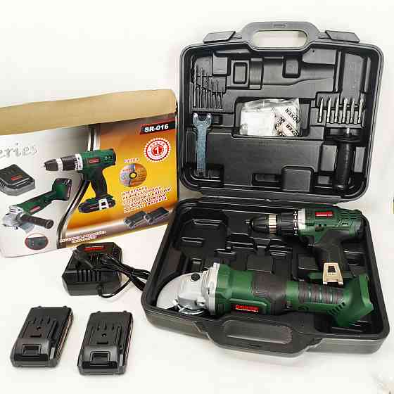 Набір шуруповерт болгарка 7000 об/хв, Boxer SR-016 набір акумуляторного інструменту QB-66 Львів