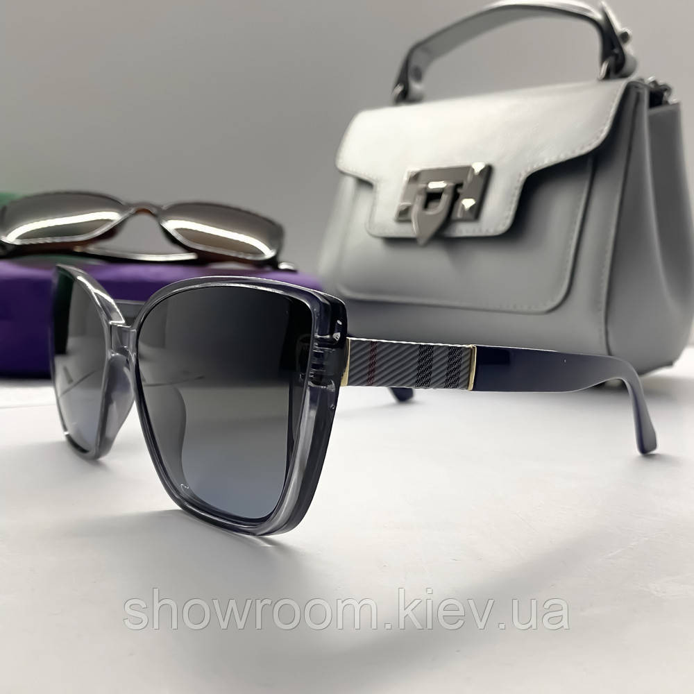 Жіночі сонцезахисні окуляри з поляризацією (6007) blue Київ - фото 3