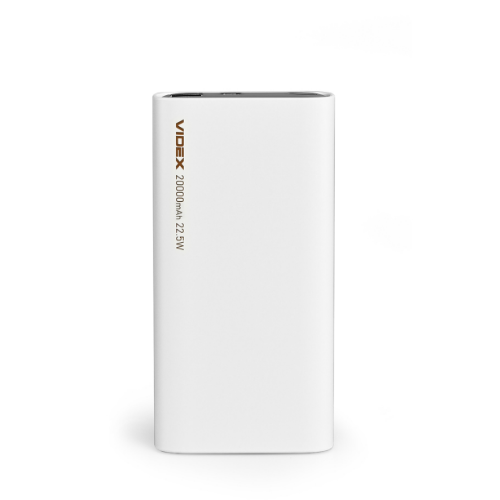 Павербанк 20000 mAh Videx VPB-320-W 22,5W білий Житомир - изображение 7