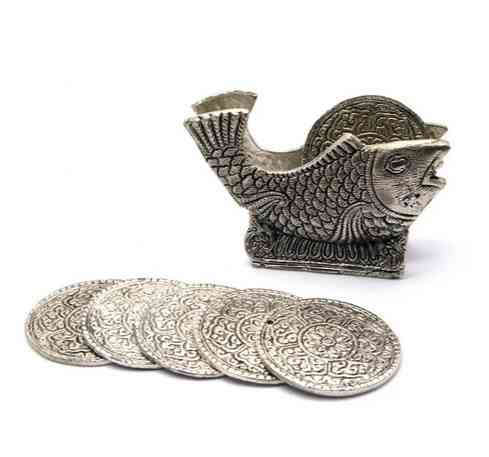 Підсклянники металеві Риба 6 шт. Київ