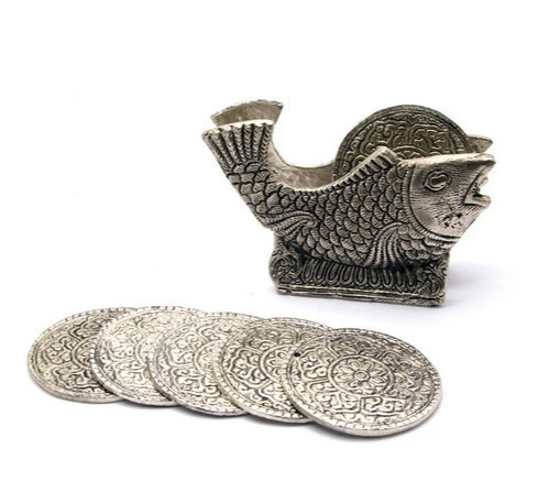 Підсклянники металеві Риба 6 шт. Київ - фото 1