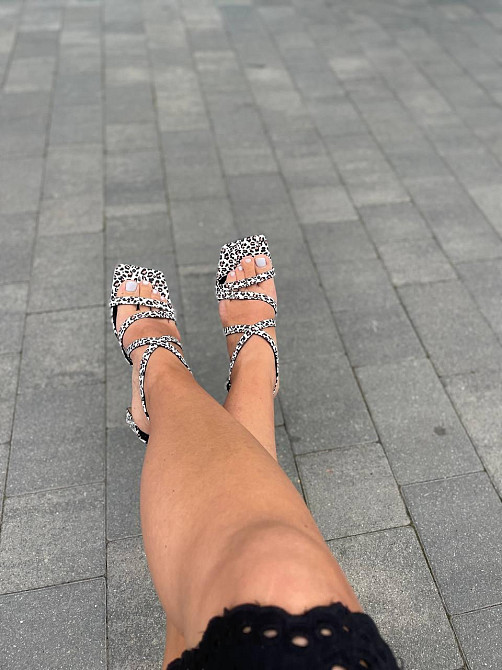 LIRIO Босоніжки жіночі леопардові з натуральної шкіри LIRIO L0275/8073-72 / Босоніжки з квадрат Коломыя - изображение 3