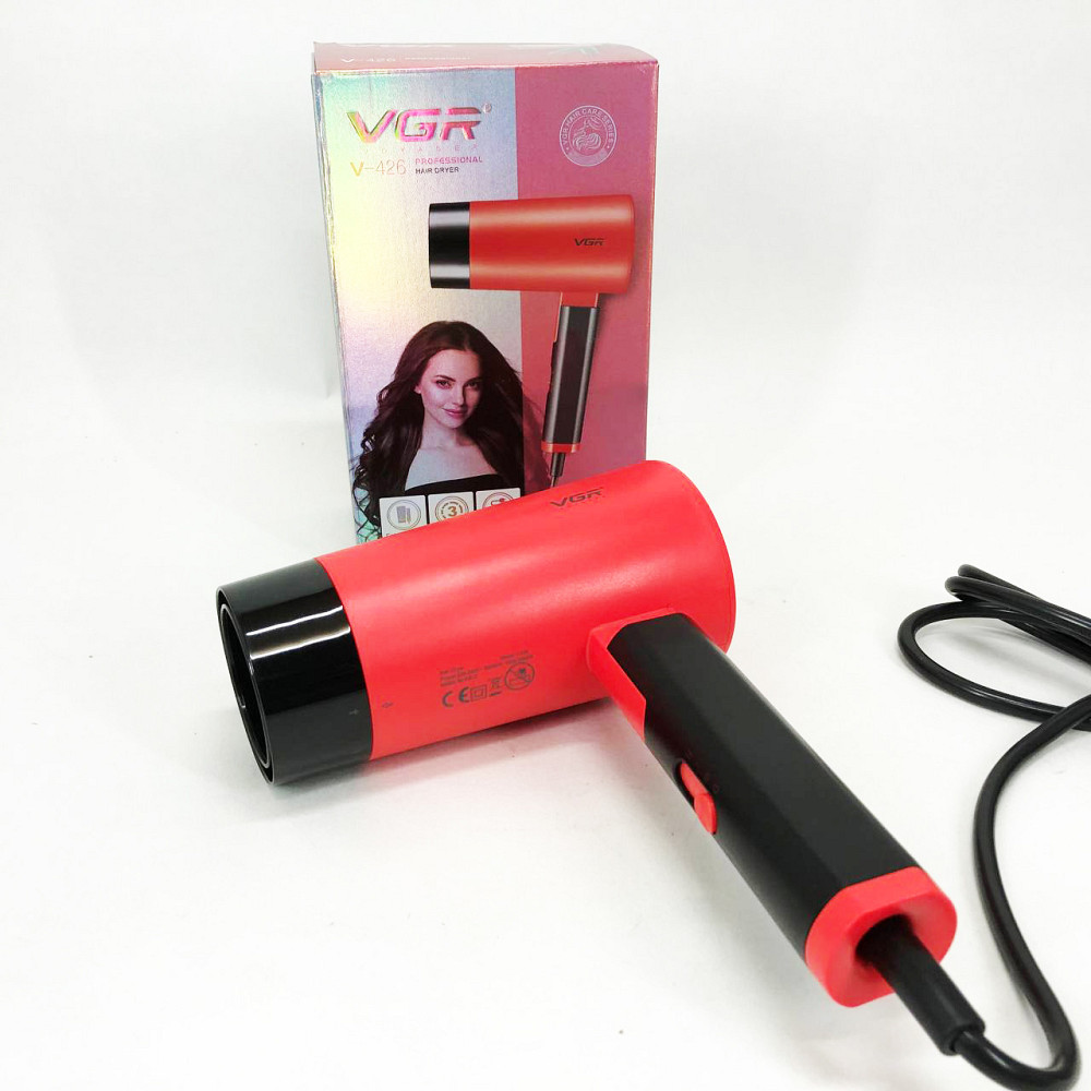 Удобный фен для домашнего использования VGR V-426 2000 Вт, Хороший мощный фен Мощный для волос ML-26 Львов - изображение 3