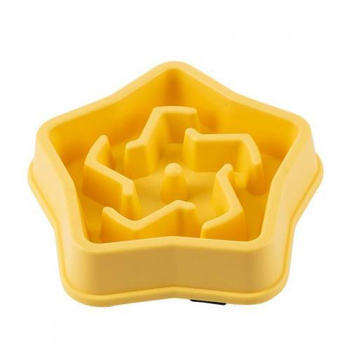 Миска-лабиринт WahoPet  slow feeder звезда пластиковая, желтая Винница - изображение 1