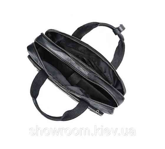 Чоловіча ділова шкіряна сумка з відділенням для ноутбука Leather Collection (6079) Київ