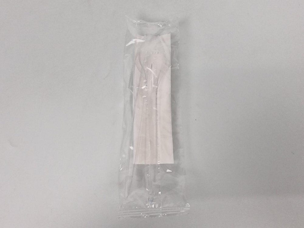 Набір одноразовий столових приборів ПП виделка + підніжка-ложка — казанка (1 пачка) Харків - фото 2