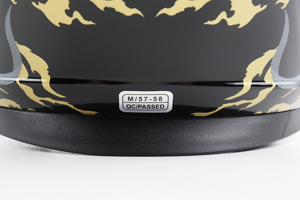 Шолом інтеграл, закритий BLD-М65 М (57-58см), ЧОРНИЙ/ЗОЛОТИСТО-СІРИЙ "Totem" Київ - фото 7