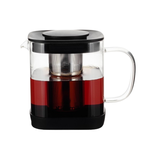 Заварник 600мл зі з'ємним ситечком скло/нержавіюча сталь 0777S KAMILLE Житомир - фото 8