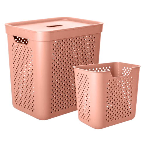 Кошик для білизни 35л з органайзером карамель Simple Алеана Житомир - фото 4