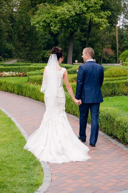 Свадебное платье рыбка 42 размер б/у Киев - изображение 3