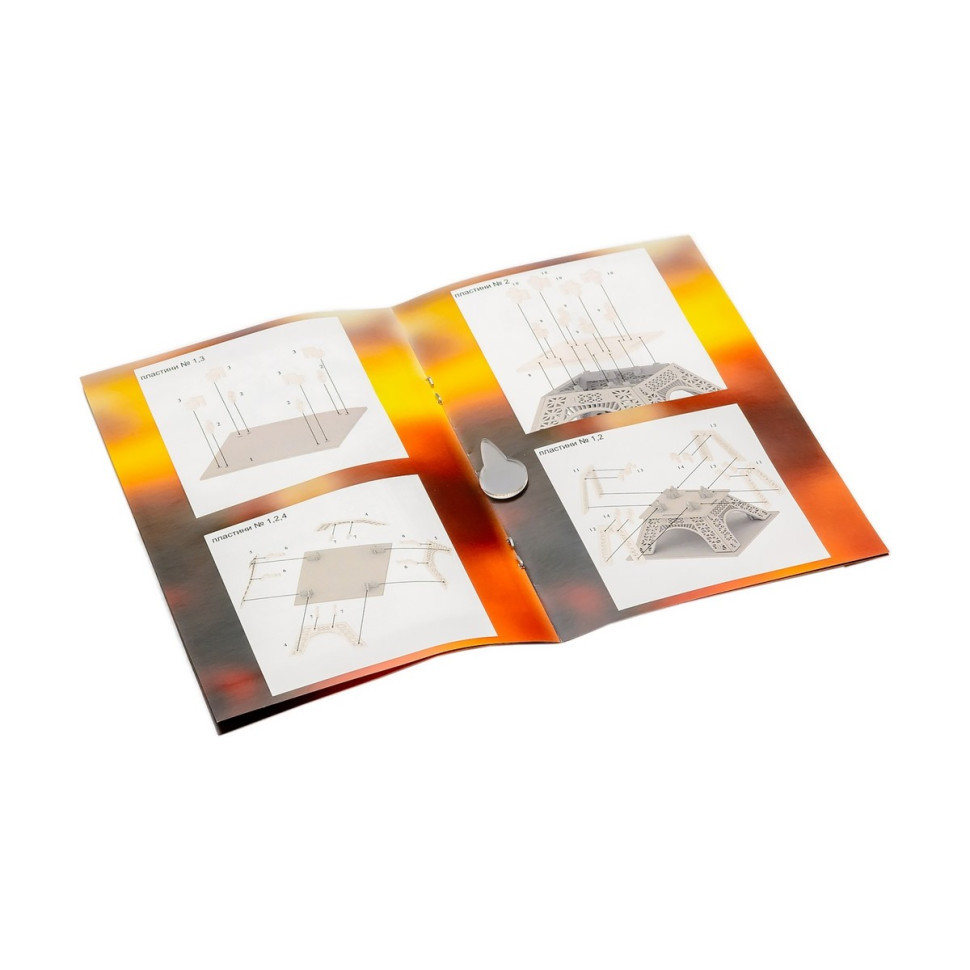 Дерев'яний 3D конструктор "Ейфелева вежа" Puz-00925, 58 деталей Вінниця - фото 7