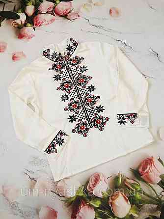 Вышиванка для мальчика лен 