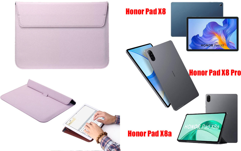 Чохол-конверт VitoCase для Honor Pad X8, Pad X8 Pro, Pad X8a, з функцією підставки для планшета Фіолетовий Київ - фото 1