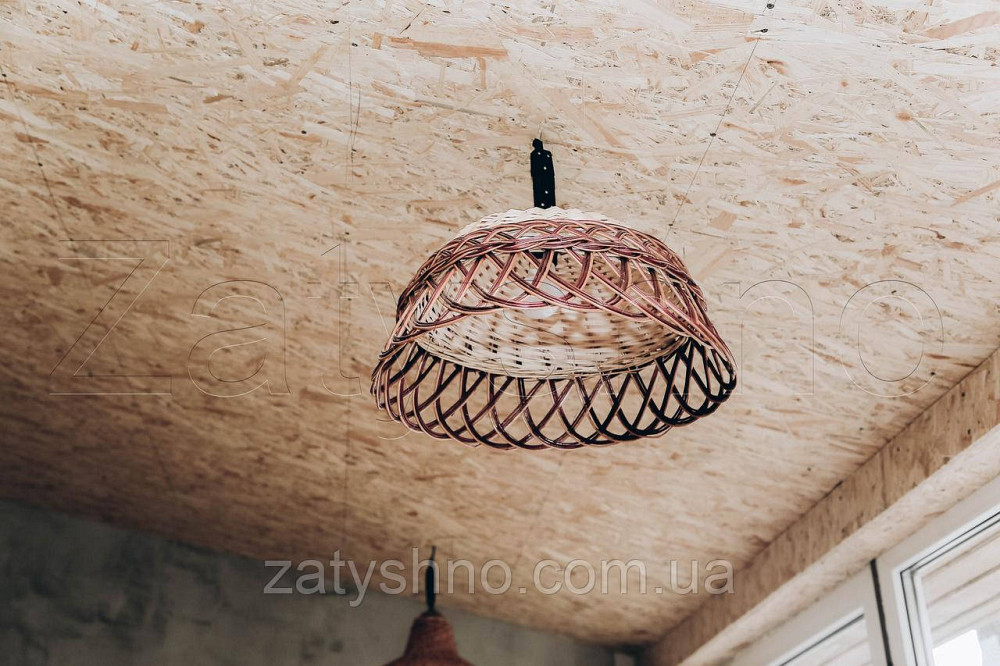Плетеная бра ручной работы из лозы | люстры плетеные ручной работы из лозы  | торшеры абажуры бра Киев - изображение 4