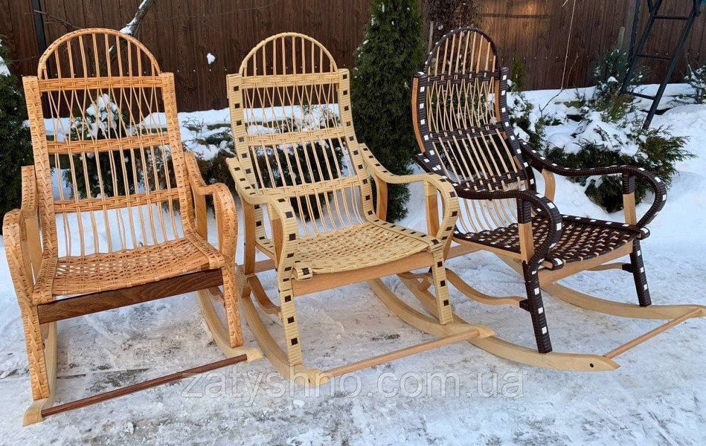 Кресло-качалка из лозы  удобная Киев - изображение 4