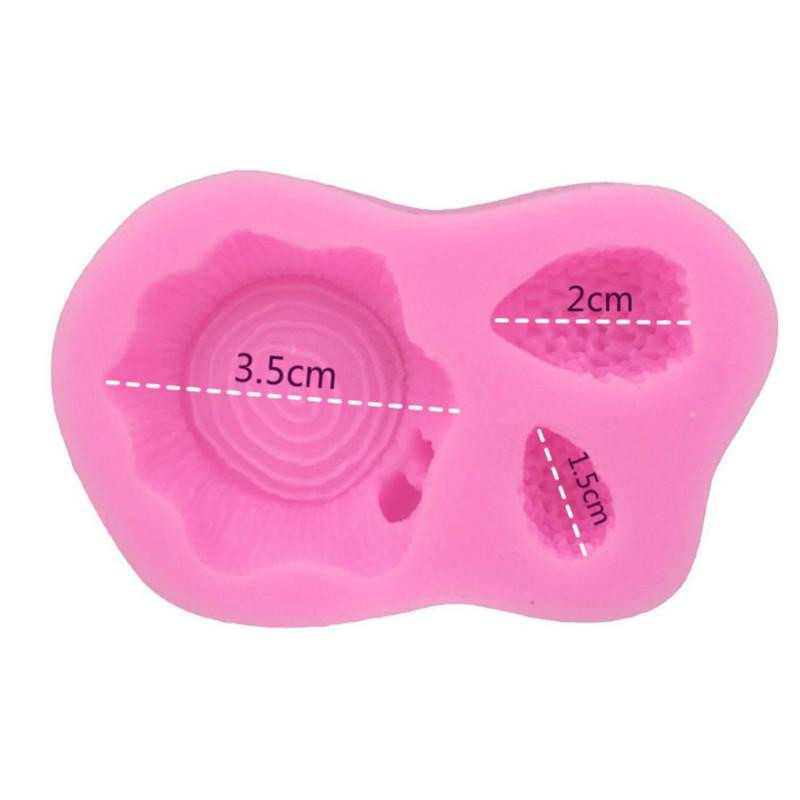 Молд силиконовый Пенек с ежами 75 на 48 мм розовый Киев - изображение 3