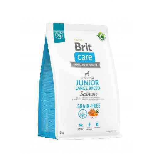 Сухий корм Brit Care Dog Grain-free Junior Large Breed для молодих собак великих порід, беззерновий з лососем, 3 кг Київ