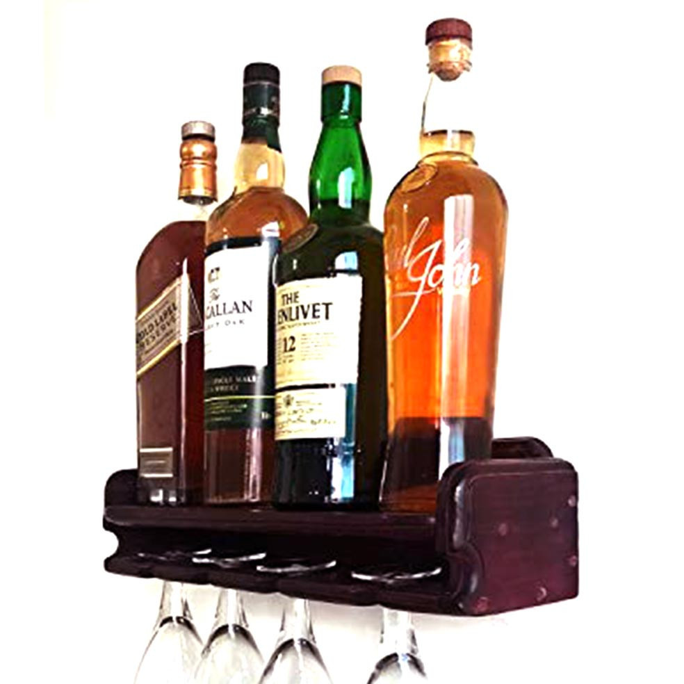 Настенная винная полка 