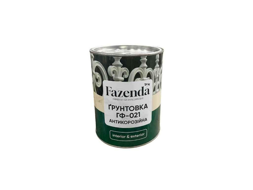 Грунтовка алкідна Сірий 2,8кг ГФ-021 ТМ FAZENDA Київ - фото 1