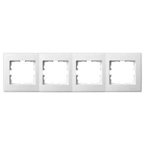 MIRA Рамка 4-я горизонтальная без вставки белый Lezard Харьков