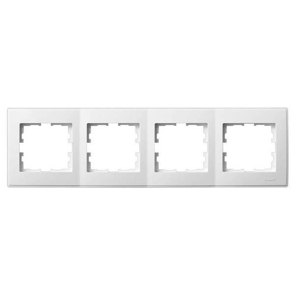 MIRA Рамка 4-а горизонтальна без вставки білий Lezard Харків - фото 1