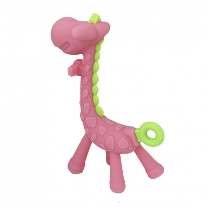 Силіконовий прорізувач "Жираф" MGZ-0416(Pink) в футлярі Вінниця - фото 2