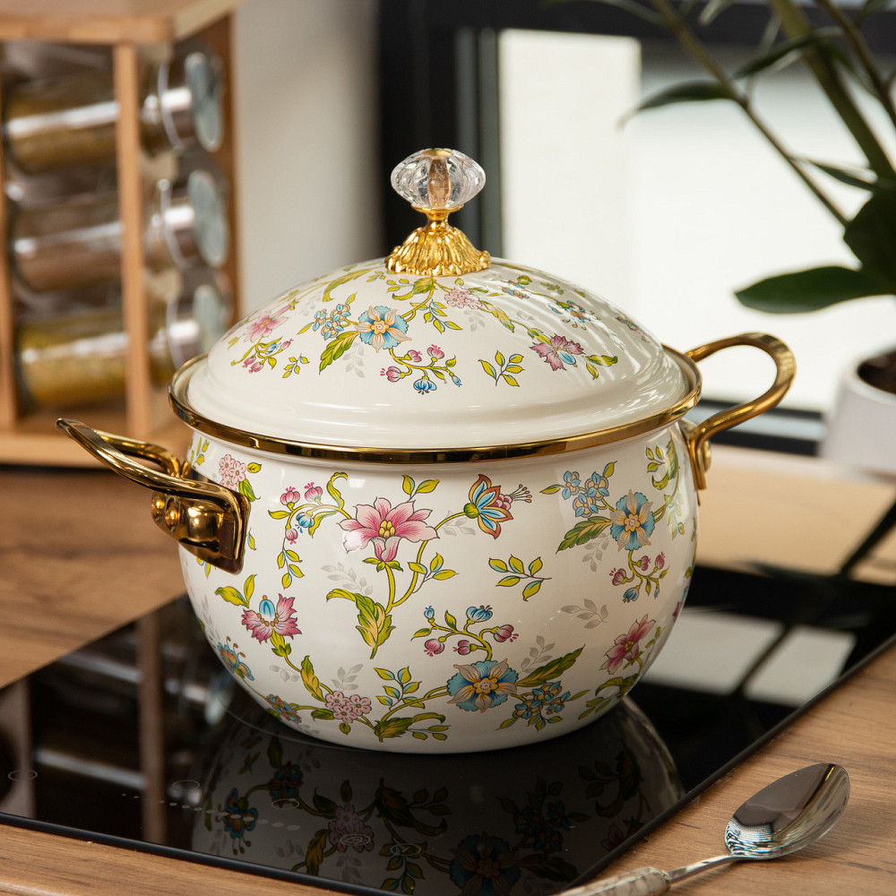 Yiwu Емальована каструля об'ємом 3 літри HP-2-110 Киев - изображение 8