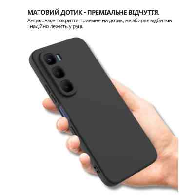 Чохол до мобільного телефона BeCover Silicone Infinix Hot 60 Pro 4G (X6885) Black (714558) Вінниця