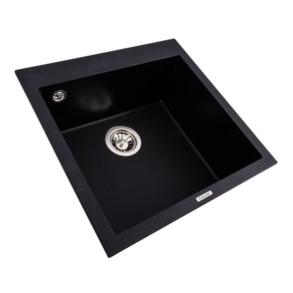 VALESO Гранітна мийка VALESO GALAX 5050 матова Чорний металік Коломия - фото 10