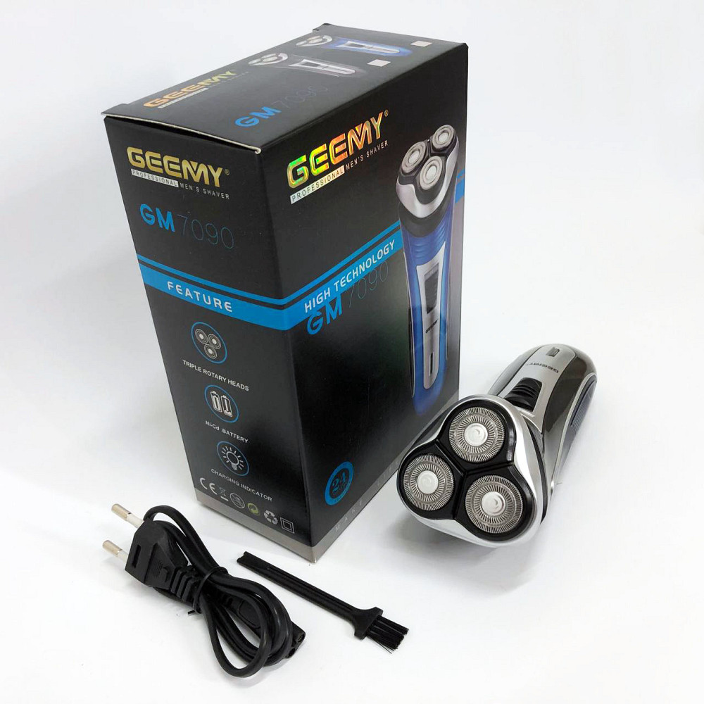 Портативная профессиональная бритва GEEMY GM-7090, Триммер для стрижки бороды аккумуляторный JC-86 Львов - изображение 8
