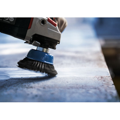 Щітка для електроінструменту Bosch Professional чашкова, сталь, 75мм, 0.5мм, M14 (1.608.622.029) Вінниця - фото 10