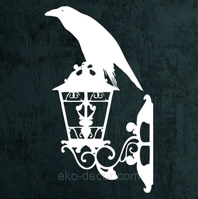 Декоративне настінне 3D Панно «Ворон» Декор на стіну з об'ємом Київ - фото 5