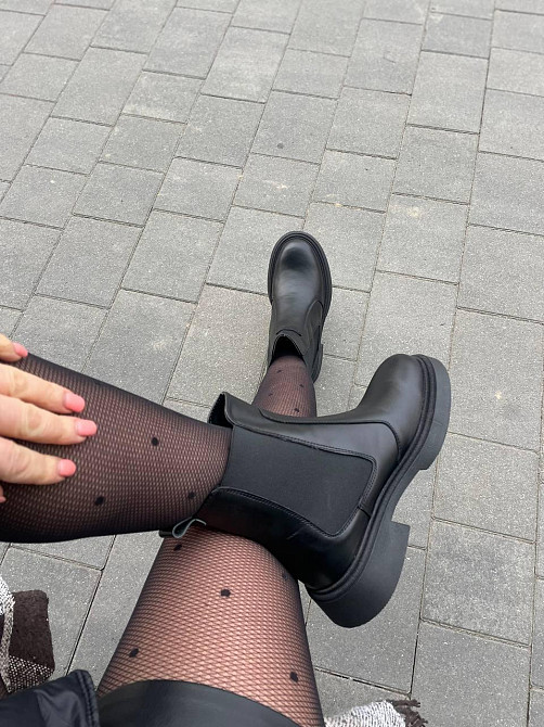 Edan Instruments Черевики жіночі EDAN чорні шкіра натуральна зима висота 15 см (5693) Коломыя - изображение 8