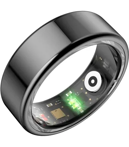 Смарт-кільце смарт-каблучка Smart Ring R-03 розмір 9 deep grey з датчиками кисню та серцебиття Дніпро - фото 15