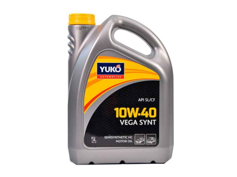 Масло моторное полусинтетическое VEGA SYNT 10W-40 API SL/CF 5,0 л ТМ Yuko Solmir Киев - изображение 1