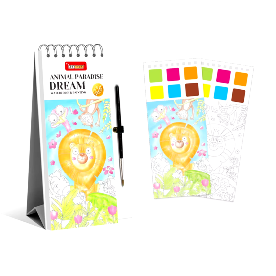 Набір для творчості.Розмальовки з фарбами і пензликом.Мольберти для дітей з палітрами Keybaby 4 шт. Кам'янець-Подільський