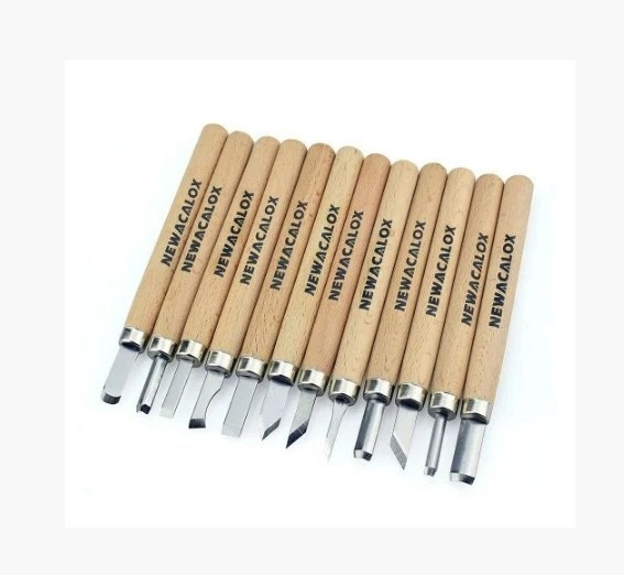 Набір стамесок для різьби по дереву Newacalox 12 шт. Винница - изображение 2