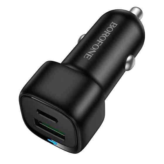 Автомобильное зарядное устройство BOROFONE BZ34B Cloud PD38W(1C1A) car charger Black Киев